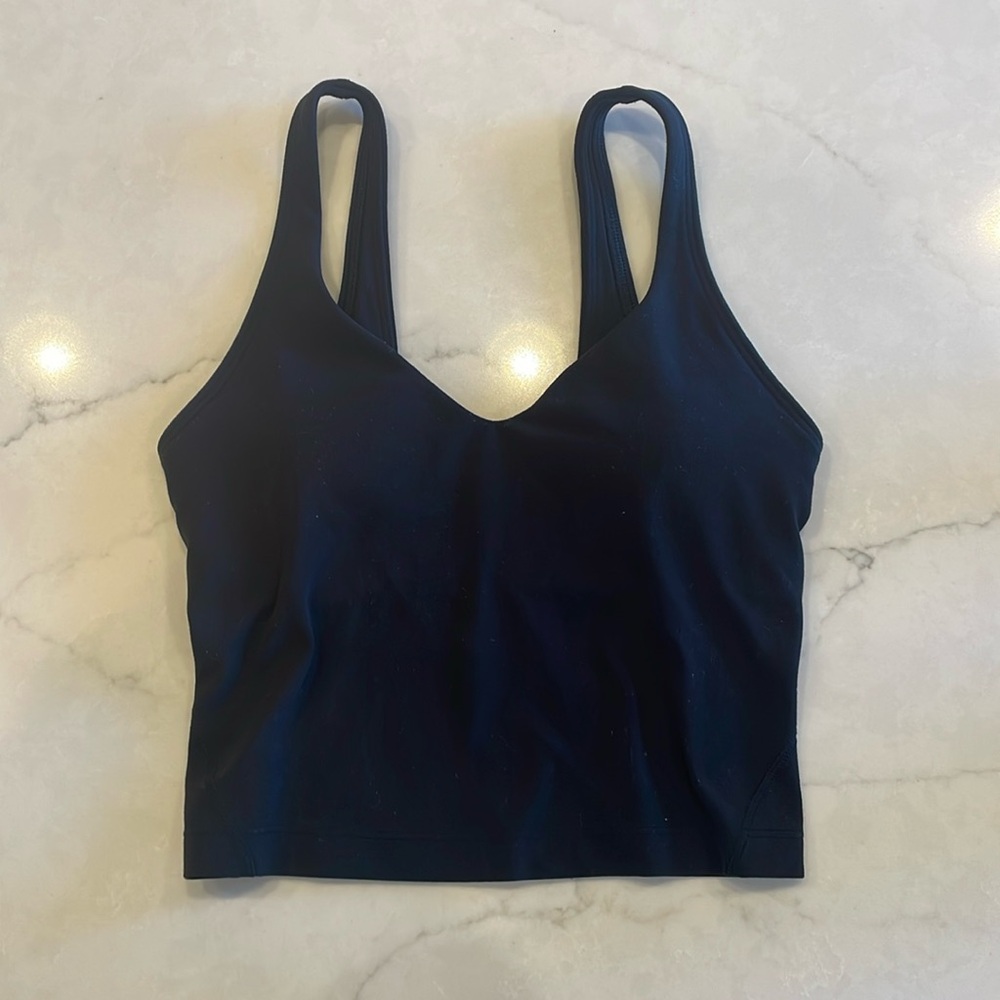 Lululemon Size 0 Align Black Tank Top (A/B Cup)